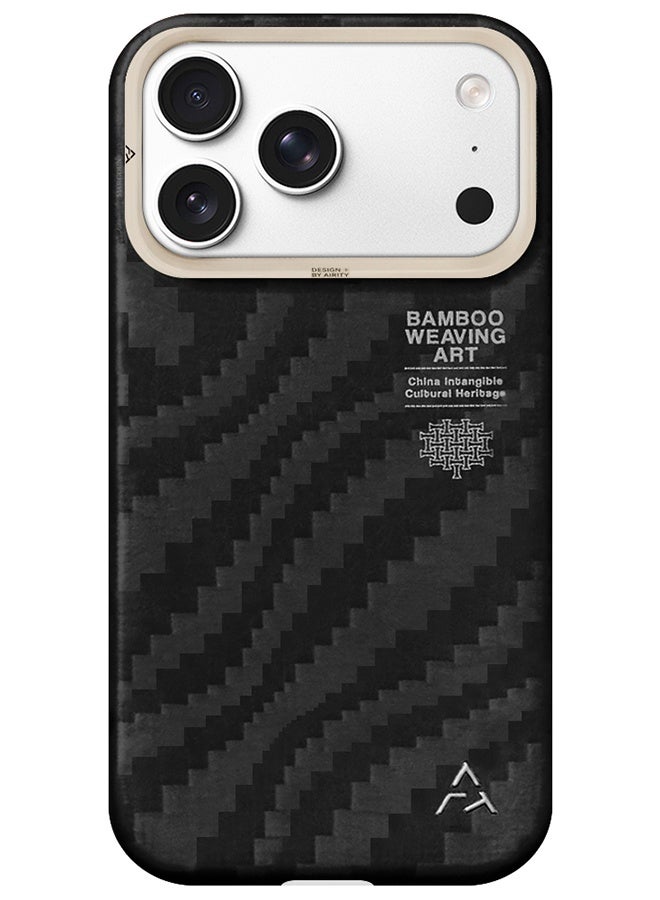 AIRITY Bamboo Fiber Protective Case for iPhone 17 Pro – Ultra Durable, Lightweight & Premium Design Black - Image 2
